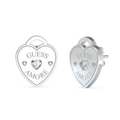 Pendientes Corazón Guess UBE05058RH - Juego de Tachuelas Corazón Cristal Amore Foto 1 de 4