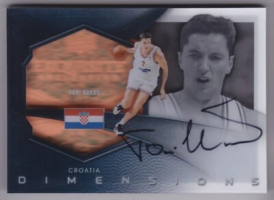 2012-13 Upper Deck Exquisite Collection Toni Kukoc Dimensions Auto #D-TK /70 - Image 1 of 2