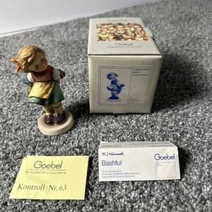 Goebel Hummel Figurine "BASHFUL" # 377 TMK 6 W/ Box - Picture 1 of 7