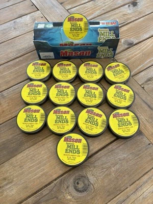 Línea de pesca monofilamento Mason Mill Ends 6 lb. Prueba 45 yardas. 13 rollos transparentes nuevos Foto 1 de 4