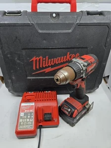 Milwaukee M18 CBLPD 18V Brushless Percussion Drill - 4.0Ah Battery - Picture 1 of 6