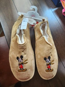Ciabatte Walt Disney Topolino beige taglia L con etichette NUOVE!!!! - Foto 1 di 5