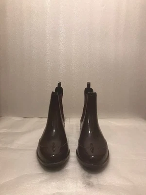 ¡Nuevo! Bota de lluvia Banana Republic Brogue Chelsea, borgoña - para mujer talla: 9M Foto 1 de 4