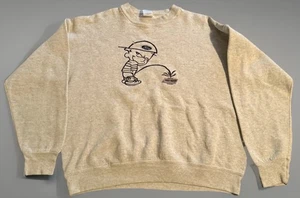 Vintage Calvin And Hobbes Sweatshirt Large Ford Vs Chevy Trucks Funny Humor - Picture 1 of 7