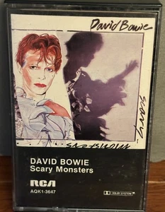 David Bowie Scary Monsters (Cassette, 1980 RCA) VG Cond. - Picture 1 of 5