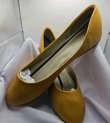 Ollio Mujer Amarillo Miel Sin Cordones Talla 10 Plano Foto 1 de 4