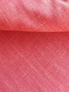 Plain Linen / Red    Width  150cm     Length  1.35Mt - Picture 1 of 8