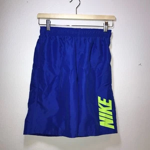 Kids Youth NIKE Blue Green Neon Swim Trunks Size XL Shorts - Picture 1 of 11