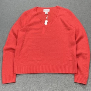 Neu mit Etikett Caslon Kaschmir V-Ausschnitt Pullover Pulli rosa/orange Gr. S leicht - Bild 1 von 16