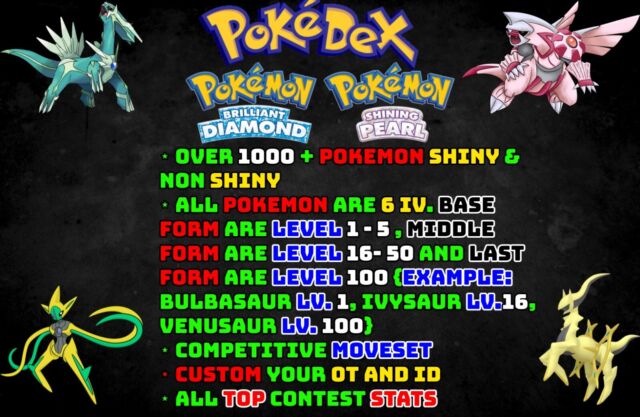 Best Exclusive Pokemon Tier List For Pokemon Brilliant Diamond & Shining  Pearl (BDSP)