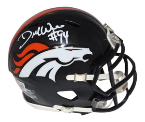 Demarcus Ware Signed Denver Broncos Speed Mini Helmet Beckett 40646 - Picture 1 of 4