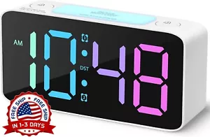 Reloj Despertador De Proyección Digital Para Dormitorios 6.5"W x 3"H Plástico US - Picture 1 of 8
