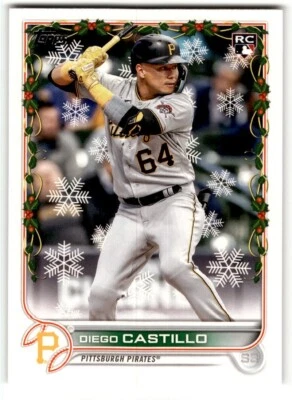2020 Topps Holiday Diego Castillo Rookie #HW192 Tampa Bay Rays - Image 1 of 2