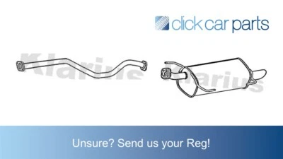 Fits JUKE (F15) 1.5 dCi DIG-T 10>  Exhaust System Centre and Rear Silencer - Image 1 of 4