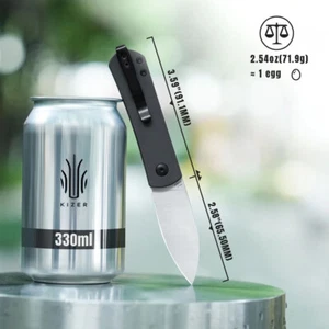 Kizer Yorkie Messer Slip Joint Klinge Drop Point Nitro-V Alugriff KIV3525A4 - Bild 1 von 21