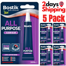 5 x Bostik Bostick Glue Fix All Purpose Clear Glue Adhesive 20ml ( 5 -Pack )