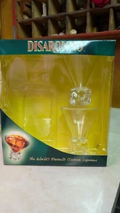 2 - Disaronno Melting Ice Cube Base Martini Glasses - NEW Cocktail Glass in box - Picture 1 of 17