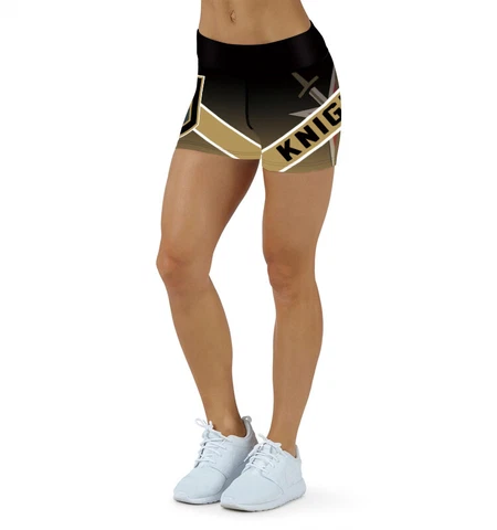 Vegas Golden Knights Yoga Mini Shorts Small-XXL (0-14) Football High Waist Las Cover
