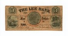 1857 $5 The Lee Bank - Lee, Massachusetts (Spurious) Note