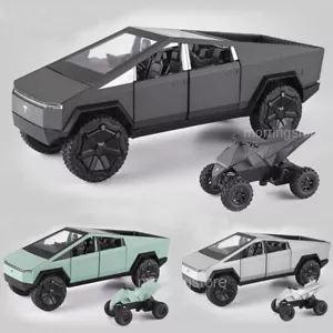 1:24 Tesla Cybertruck Pickup Truck Diecast Model Car with Sound & Light Kids Toy - Bild 1 von 41