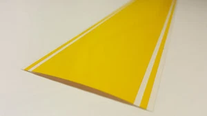13.25" x 72" Pointed Hood Vinyl Racing Stripes Decals Stickers *18 COLORS* - Picture 1 of 19