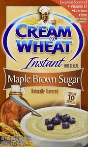 Cream of Wheat Instant Hot Cereal, Maple Brown Sugar, Kosher, 12.3 Ounce - Picture 1 of 3