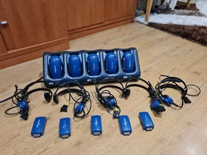 Vocollect CM-700-1 Charging Cradle With 5 A500 Series 5 Batteries & 5 Headphones - Picture 1 of 8