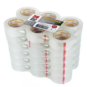 ROWNAK Clear Packaging Tape 36rolls–3.2mil Thick, 2.0 inches Wide,60 Yards Roll - Picture 1 of 9