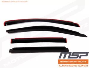 4pcs In-Channel Visor Rain Guards Ford F250 F-250 1999-2014 2015 2016 Crew Cab - Picture 1 of 7
