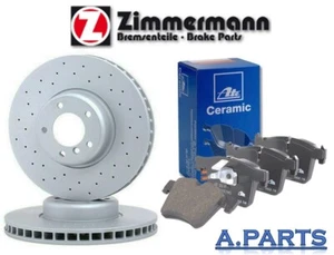 ZIMMERMANN / ATE CERAMIC BREMSENSATZ GELOCHT Ø 348mm VORNE BMW 5ER F10 / F11 - Bild 1 von 1