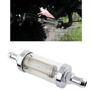 1PC 8mm 5/16'' Fuel Filter Motorcycle Fuel Gas Filter Petrol Diesel Inline Tube - Picture 1 of 9