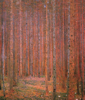 Impresión Giclee Bosque de Abeto Gustav Klimt sobre Lienzo 8x10 Naturaleza Paisaje Decoración de Pared Foto 1 de 2