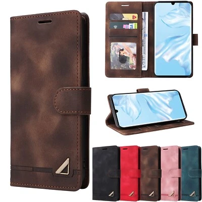 Magnetic Leather Wallet Cover Case For Huawei Y6P Y7P Y6 Y7 Y5 P Smart Z P30 - Image 1 of 4