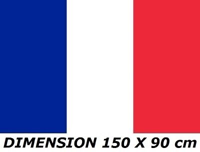 DRAPEAU 150 X 90 Cm FRANCE Étendard Français Bleu Blanc Rouge No Fanion Maillot • 5.74€