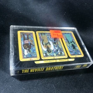 NOS THE NEVILLE BROTHERS YELLOW MOON Rare Sealed Cassette tape New Hype Sticker - Picture 1 of 3
