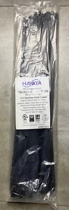 HAYATA TBC520HC 316SS Roller Ball Coated Cable Tie, 520mmX 7.9mm 100 Pc - Picture 1 of 6