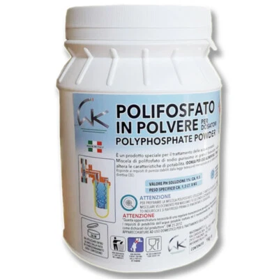 UNIVERSAL Ricarica polifosfati caldaia polifosfato in polvere filtro caldaia 1 kg dosatori
