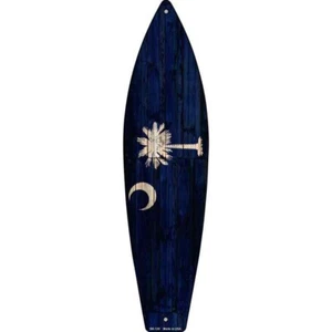 Letrero de tabla de surf de metal del estado de Carolina del Sur placa de 17"x4,5" puerta de casa garaje pared - Imagen 1 de 1