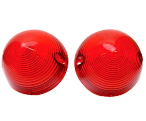 1956 Chevrolet 150 210 Bel Air Nomad Tail Lamp Light Lens"Red Lense" Pair L4420 - Picture 1 of 1