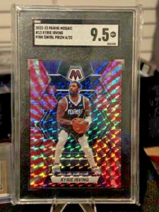 2022-23 Panini Mosaico Rosa Remolino Prizm #'d/20 Kyrie Irving SGC 9.5 HACER OFERTA - Imagen 1 de 3