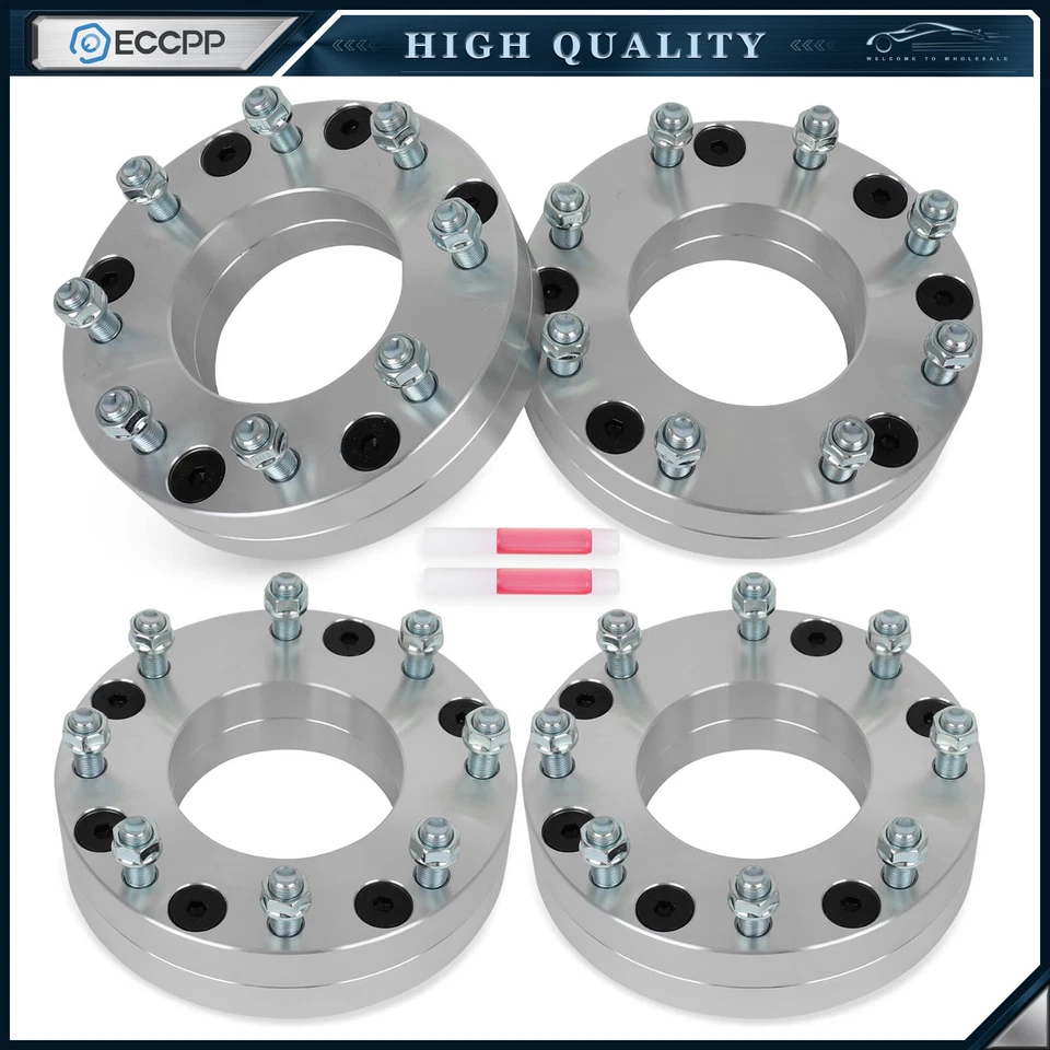 Adaptadores de rueda 4P 2" 6x5,5 a 8x170 14x1,5 para Chevy 6 tacos convertidos a Ford 8 tacos Foto 1 de 4
