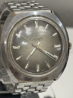 Reloj de pulsera suizo vintage Cauny Prima 17 joyas cuerda manual para hombre de los años 60 Foto 1 de 4