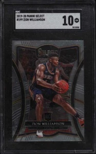 2019 Select Premier Level Zion Williamson #199 Rookie RC - SGC 10 Gem Mint - Picture 1 of 2
