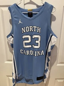 JORDAN MENS COLLEGE UNC NORTH CAROLINA #23 DRI-FIT JERSEY MEN SZ LG #AT8895-448 - Picture 1 of 10
