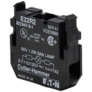 E22R2 Cutler Hammer 120VAC/DC Incandescent Indicating Light w/o Bulb -SA - Picture 1 of 1