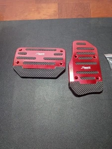 2PCS Car Pedal Covers - Premium Aluminum Alloy Non-Slip Gas & Brake Pedals Cover - Picture 1 of 7