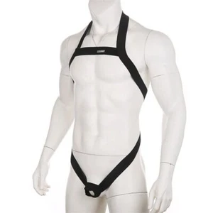 Men's Sexy Shoulder Belt Body Chest Harness Fancy Bodysuit Playsuit Lingerie - Picture 1 of 18
