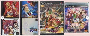 Street Fighter ZERO 1 2 3 & EX plus α & Marvel VS. Capcom 2 3 SONY PS 1 2 3 set - Picture 1 of 11