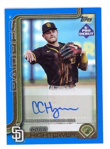 2025 TOPPS PRO DEBUT BLUE FOIL AUTO COBB HIGHTOWER 71/150 ACL PADRES - Picture 1 of 1