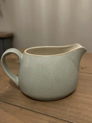 Vintage Denby Energy Speckled Eau De Nil Blue Stoneware Gravy Wide Pouring Spout - Image 1 of 4